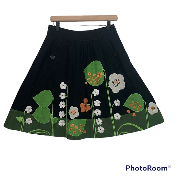 Anthropologie Lithe Beanstalk Skirt Size 2 2007 Design - Picture 1 of 10